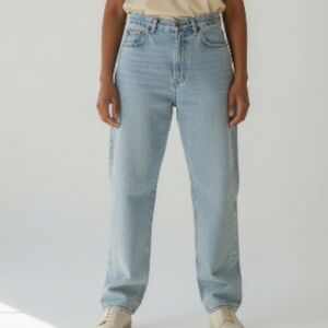 Vtg Chic Y2K Loose Fitting Straight Leg High Rise  Mom Jeans 16